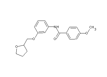 4-methoxy-N-[3-(tetrahydro-2-furanylmethoxy)phenyl]benzamide