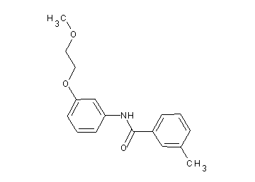 N-[3-(2-methoxyethoxy)phenyl]-3-methylbenzamide - Click Image to Close