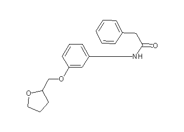 2-phenyl-N-[3-(tetrahydro-2-furanylmethoxy)phenyl]acetamide