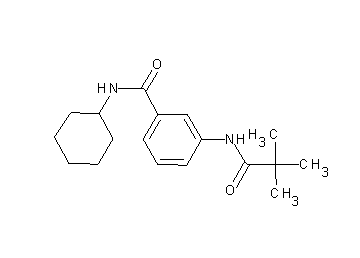 N-cyclohexyl-3-[(2,2-dimethylpropanoyl)amino]benzamide