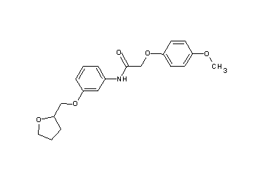 2-(4-methoxyphenoxy)-N-[3-(tetrahydro-2-furanylmethoxy)phenyl]acetamide