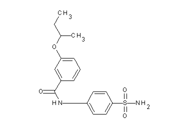 N-[4-(aminosulfonyl)phenyl]-3-sec-butoxybenzamide