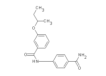 N-[4-(aminocarbonyl)phenyl]-3-sec-butoxybenzamide