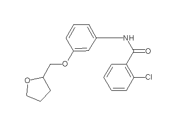 2-chloro-N-[3-(tetrahydro-2-furanylmethoxy)phenyl]benzamide