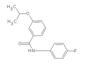 N-(4-fluorophenyl)-3-isopropoxybenzamide - Click Image to Close