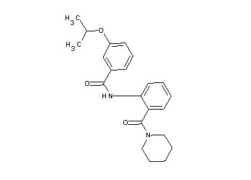 3-isopropoxy-N-[2-(1-piperidinylcarbonyl)phenyl]benzamide