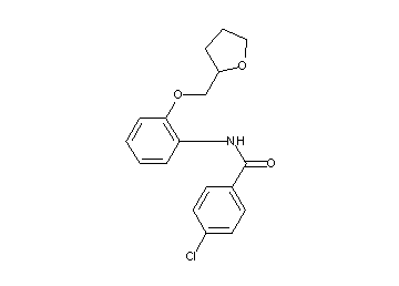 4-chloro-N-[2-(tetrahydro-2-furanylmethoxy)phenyl]benzamide