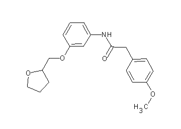 2-(4-methoxyphenyl)-N-[3-(tetrahydro-2-furanylmethoxy)phenyl]acetamide