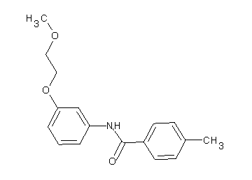 N-[3-(2-methoxyethoxy)phenyl]-4-methylbenzamide