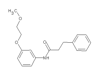 N-[3-(2-methoxyethoxy)phenyl]-3-phenylpropanamide