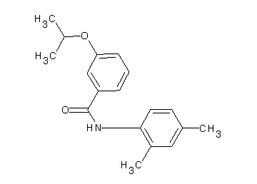 N-(2,4-dimethylphenyl)-3-isopropoxybenzamide - Click Image to Close