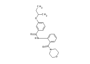 3-sec-butoxy-N-[2-(4-morpholinylcarbonyl)phenyl]benzamide