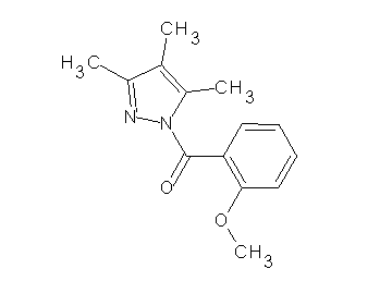 1-(2-methoxybenzoyl)-3,4,5-trimethyl-1H-pyrazole 1-(2-methoxybenzoyl)-3,4,5-trimethyl-1H-pyrazole
