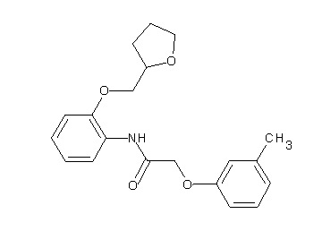 2-(3-methylphenoxy)-N-[2-(tetrahydro-2-furanylmethoxy)phenyl]acetamide