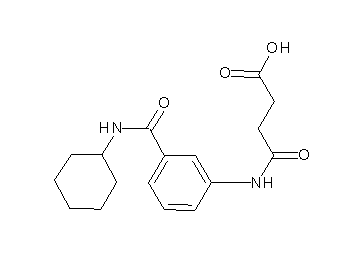 4-({3-[(cyclohexylamino)carbonyl]phenyl}amino)-4-oxobutanoic acid