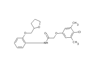 2-(4-chloro-3,5-dimethylphenoxy)-N-[2-(tetrahydro-2-furanylmethoxy)phenyl]acetamide