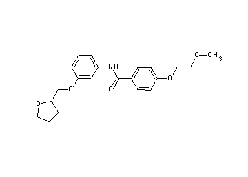 4-(2-methoxyethoxy)-N-[3-(tetrahydro-2-furanylmethoxy)phenyl]benzamide