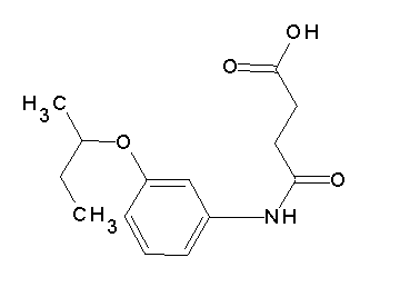 4-[(3-sec-butoxyphenyl)amino]-4-oxobutanoic acid