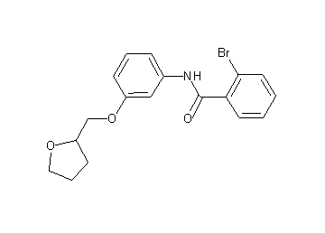 2-bromo-N-[3-(tetrahydro-2-furanylmethoxy)phenyl]benzamide