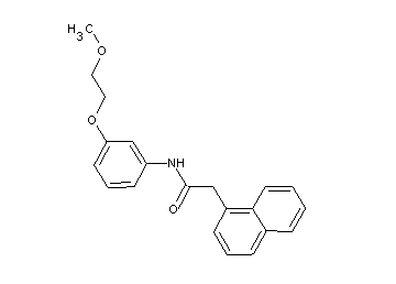 N-[3-(2-methoxyethoxy)phenyl]-2-(1-naphthyl)acetamide - Click Image to Close