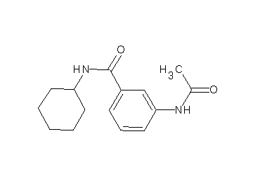 3-(acetylamino)-N-cyclohexylbenzamide