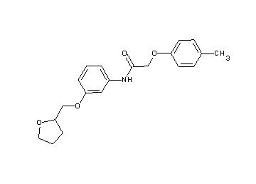 2-(4-methylphenoxy)-N-[3-(tetrahydro-2-furanylmethoxy)phenyl]acetamide