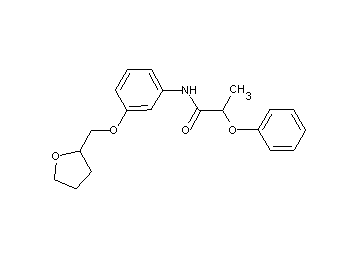 2-phenoxy-N-[3-(tetrahydro-2-furanylmethoxy)phenyl]propanamide