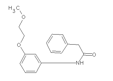 N-[3-(2-methoxyethoxy)phenyl]-2-phenylacetamide