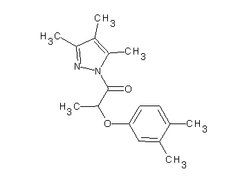 1-[2-(3,4-dimethylphenoxy)propanoyl]-3,4,5-trimethyl-1H-pyrazole