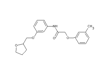2-(3-methylphenoxy)-N-[3-(tetrahydro-2-furanylmethoxy)phenyl]acetamide