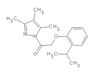 1-[(2-isopropylphenoxy)acetyl]-3,4,5-trimethyl-1H-pyrazole