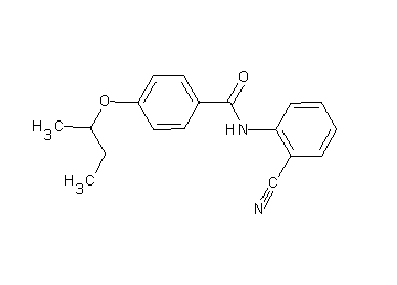 4-sec-butoxy-N-(2-cyanophenyl)benzamide