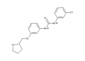 N-(3-chlorophenyl)-N'-[3-(tetrahydro-2-furanylmethoxy)phenyl]urea
