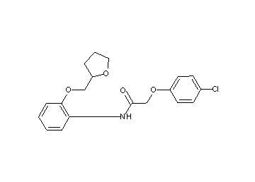 2-(4-chlorophenoxy)-N-[2-(tetrahydro-2-furanylmethoxy)phenyl]acetamide