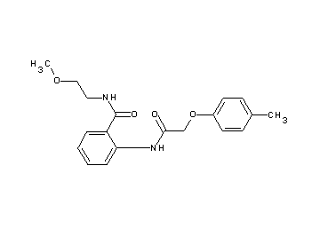 N-(2-methoxyethyl)-2-{[(4-methylphenoxy)acetyl]amino}benzamide