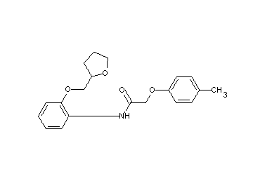 2-(4-methylphenoxy)-N-[2-(tetrahydro-2-furanylmethoxy)phenyl]acetamide