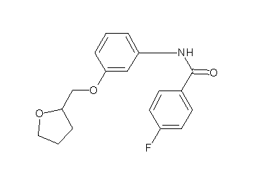 4-fluoro-N-[3-(tetrahydro-2-furanylmethoxy)phenyl]benzamide - Click Image to Close