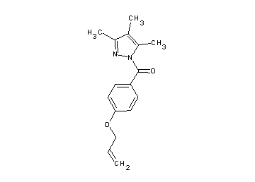 1-[4-(allyloxy)benzoyl]-3,4,5-trimethyl-1H-pyrazole - Click Image to Close