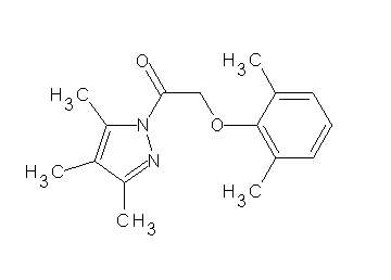 1-[(2,6-dimethylphenoxy)acetyl]-3,4,5-trimethyl-1H-pyrazole - Click Image to Close