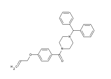 1-[4-(allyloxy)benzoyl]-4-(diphenylmethyl)piperazine
