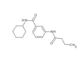 3-(butyrylamino)-N-cyclohexylbenzamide