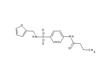 N-(4-{[(2-furylmethyl)amino]sulfonyl}phenyl)butanamide