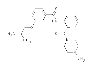 3-isobutoxy-N-{2-[(4-methyl-1-piperazinyl)carbonyl]phenyl}benzamide
