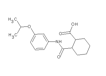 2-{[(3-isopropoxyphenyl)amino]carbonyl}cyclohexanecarboxylic acid