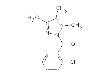 1-(2-chlorobenzoyl)-3,4,5-trimethyl-1H-pyrazole 1-(2-chlorobenzoyl)-3,4,5-trimethyl-1H-pyrazole