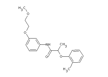 N-[3-(2-methoxyethoxy)phenyl]-2-(2-methylphenoxy)propanamide