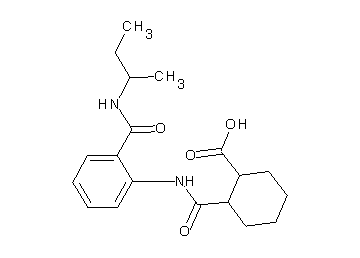2-[({2-[(sec-butylamino)carbonyl]phenyl}amino)carbonyl]cyclohexanecarboxylic acid