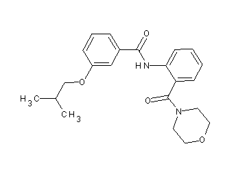 3-isobutoxy-N-[2-(4-morpholinylcarbonyl)phenyl]benzamide