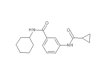 N-cyclohexyl-3-[(cyclopropylcarbonyl)amino]benzamide