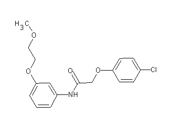 2-(4-chlorophenoxy)-N-[3-(2-methoxyethoxy)phenyl]acetamide